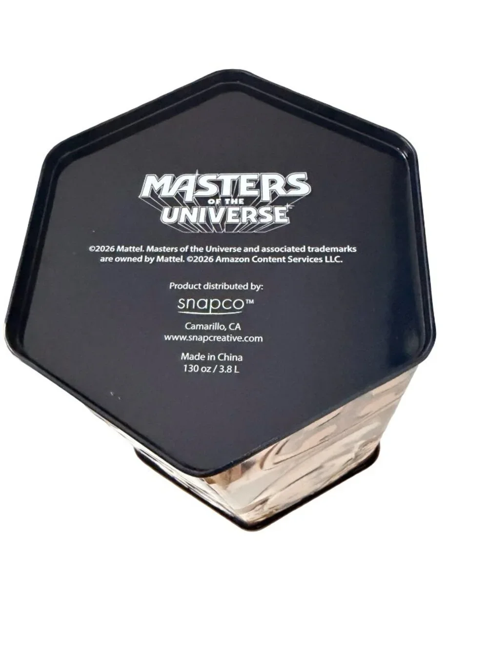 Masters of the Universe Collectible Metal Popcorn Bucket with Lid 130 oz Snapco